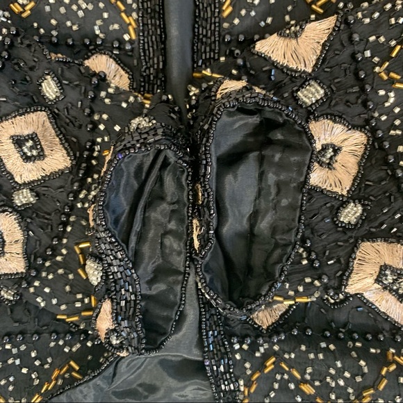 Papell Boutique Evening beaded silk jacket - Picture 9 of 10